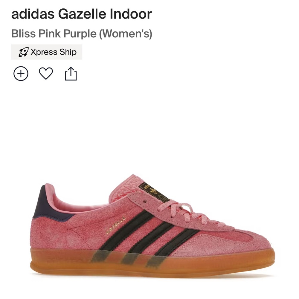 NWT Adidas Gazelle Bliss Pink Purple Women’s